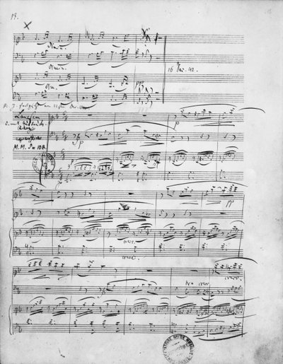 Ms.312, Phantasiestücke, Opus 88, pour piano, violon et violoncelle, 1842 - Robert Schumann